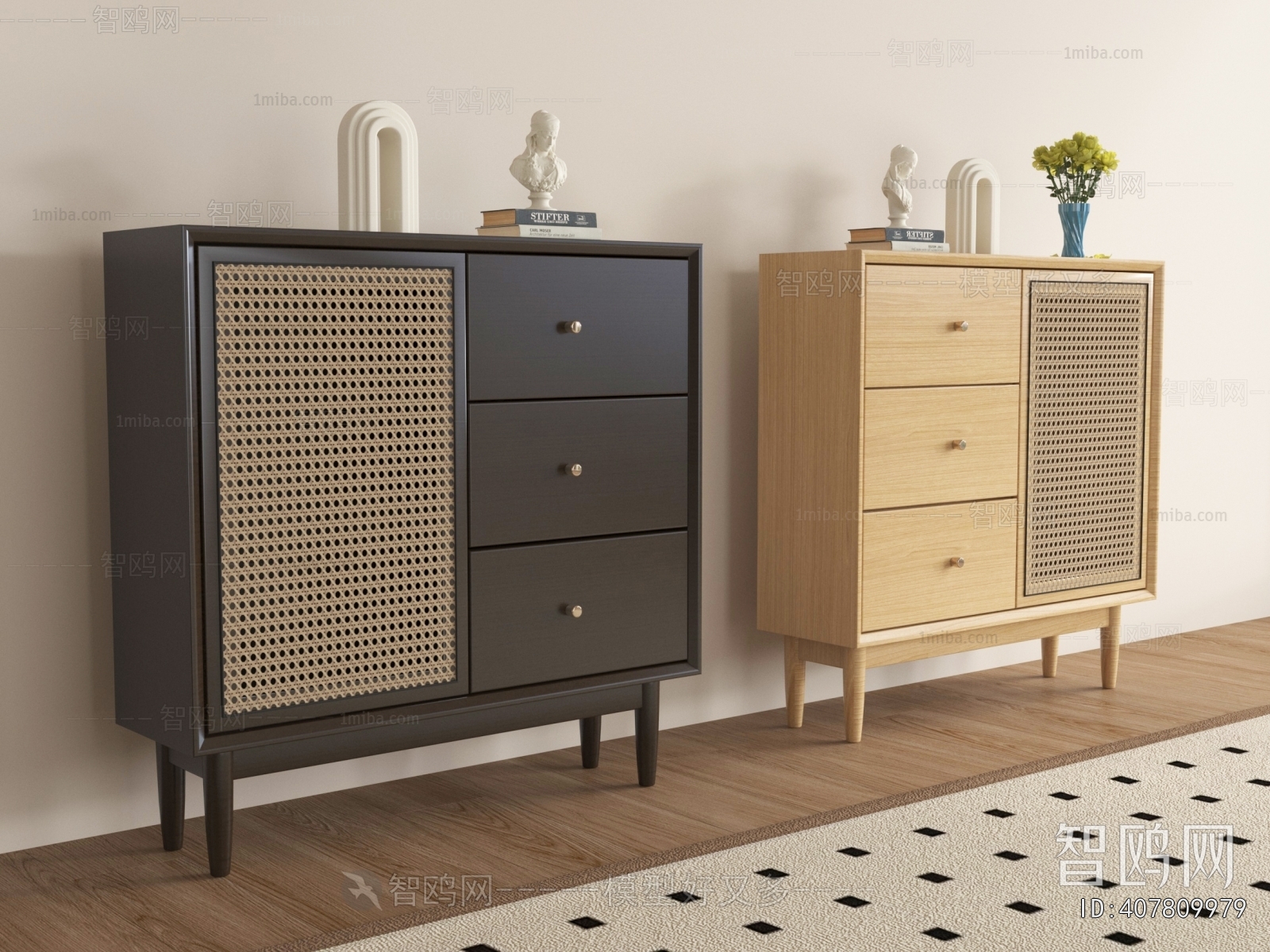 French Style Entrance Cabinet