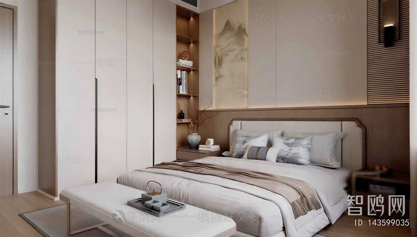 New Chinese Style Bedroom