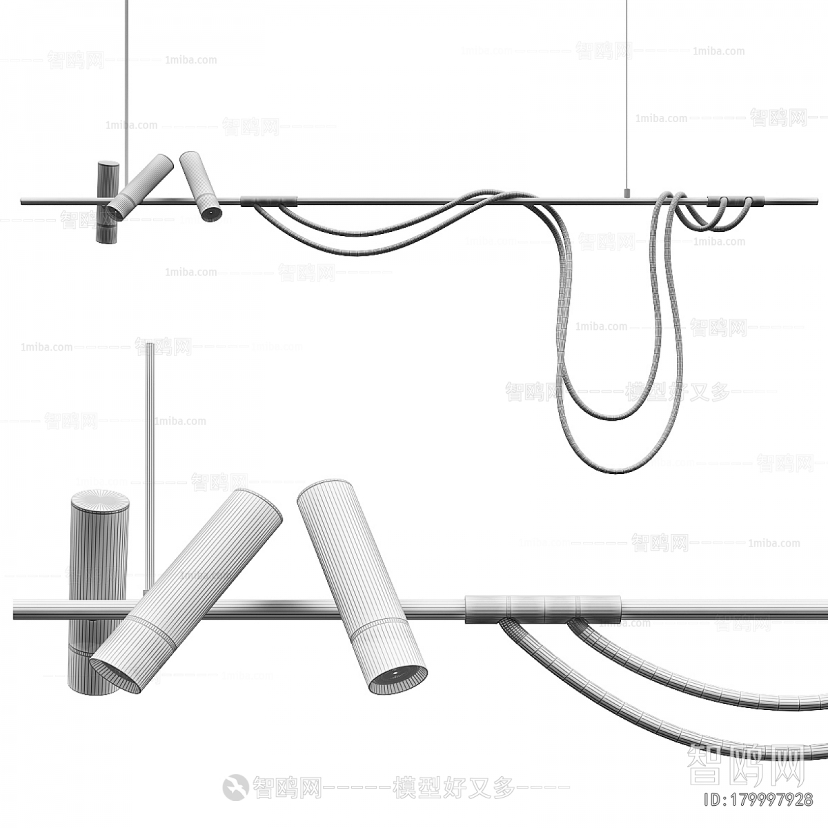 Modern Long Chandelier