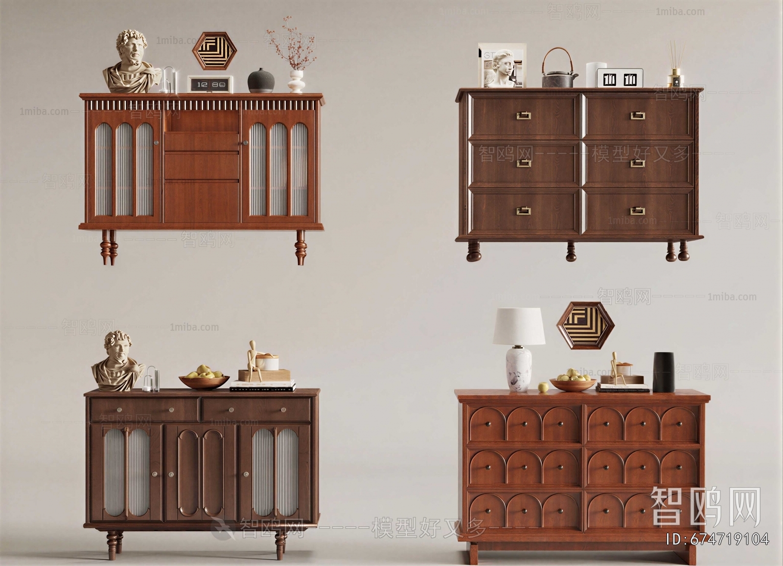 French Style Entrance Cabinet