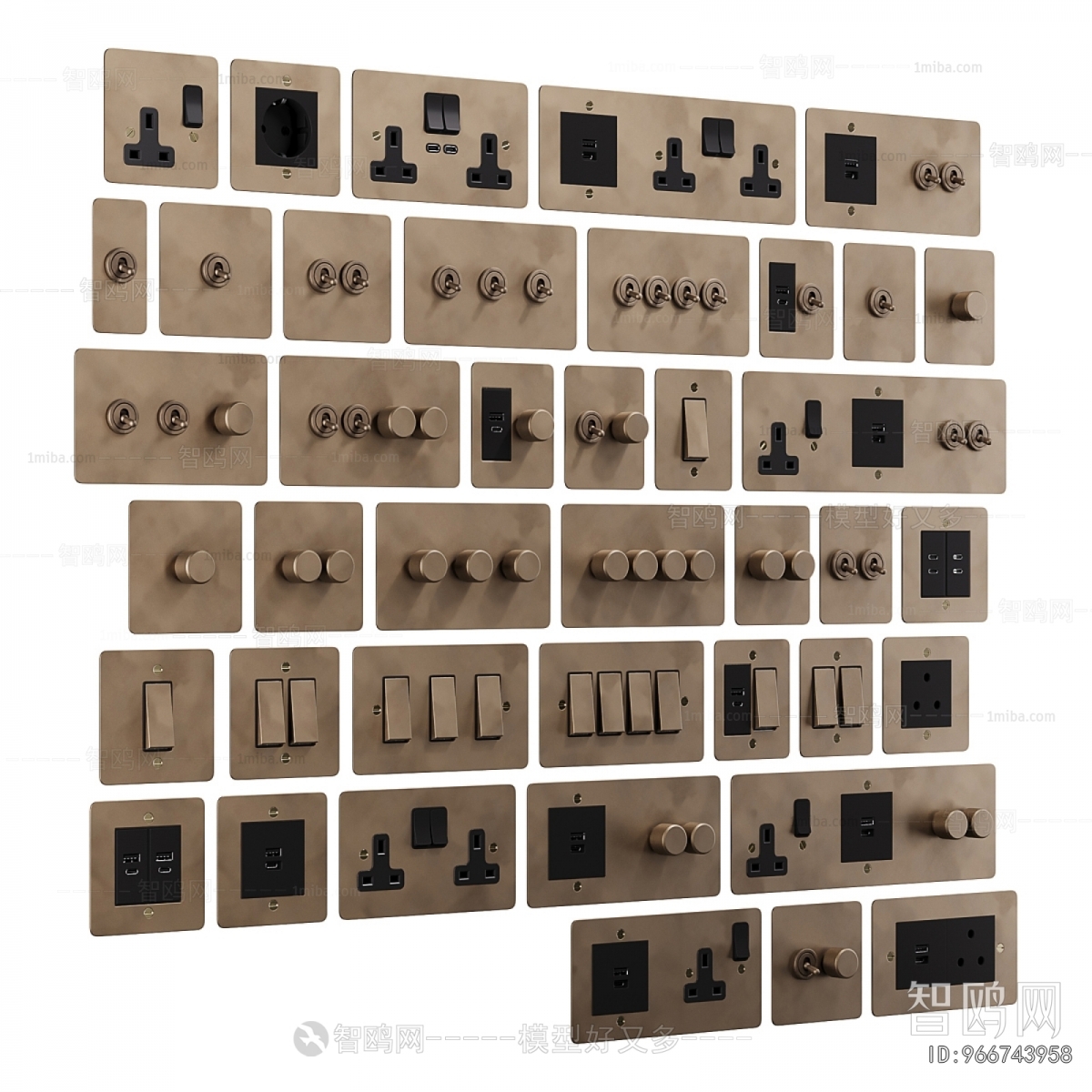 Modern Switch Socket Panel