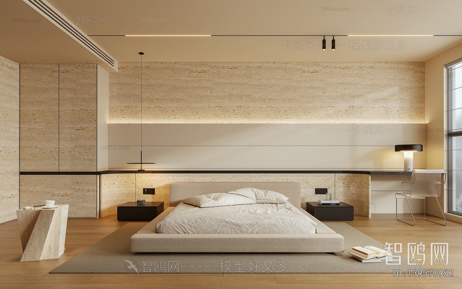 Wabi-sabi Style Bedroom