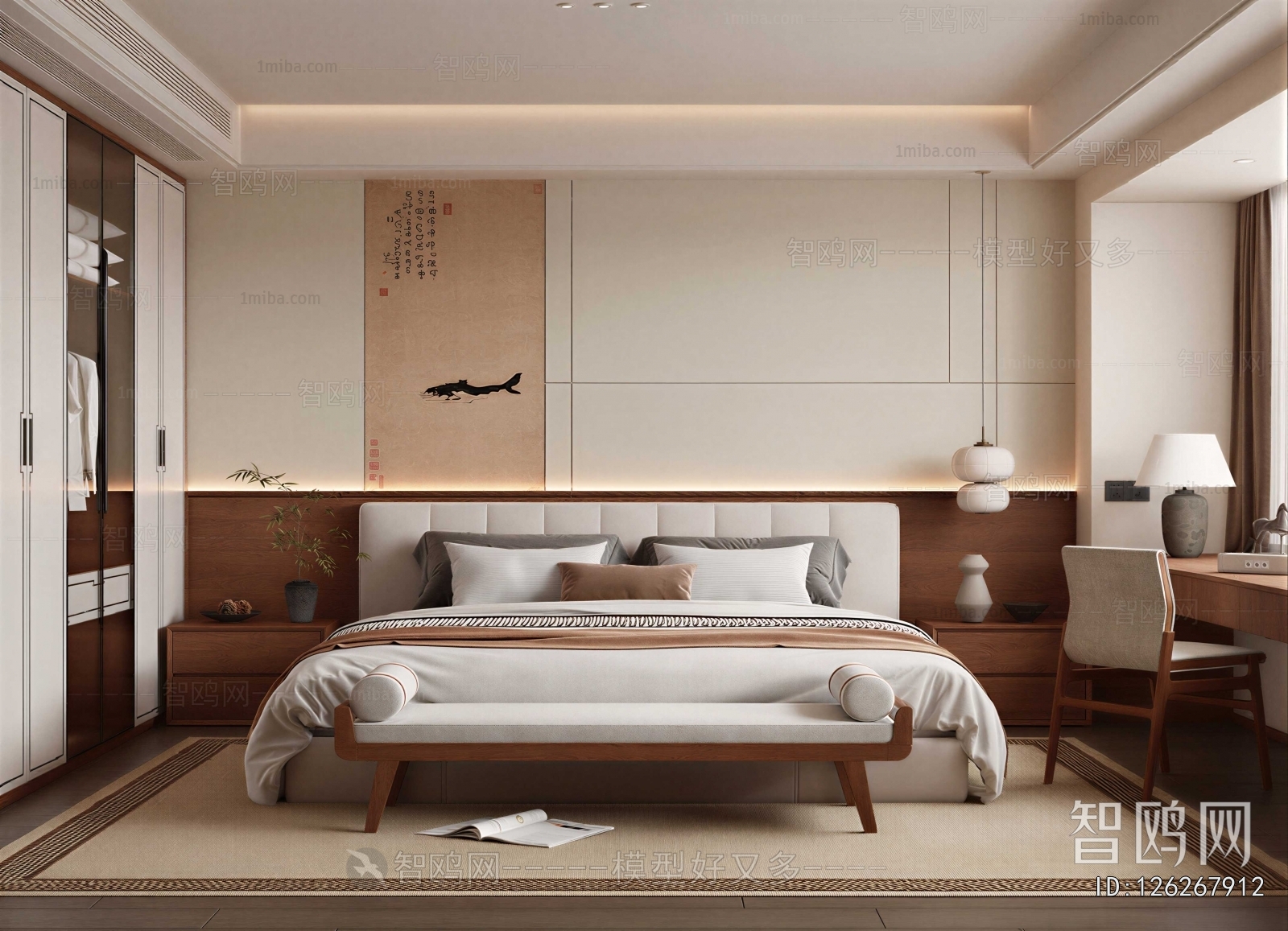New Chinese Style Bedroom