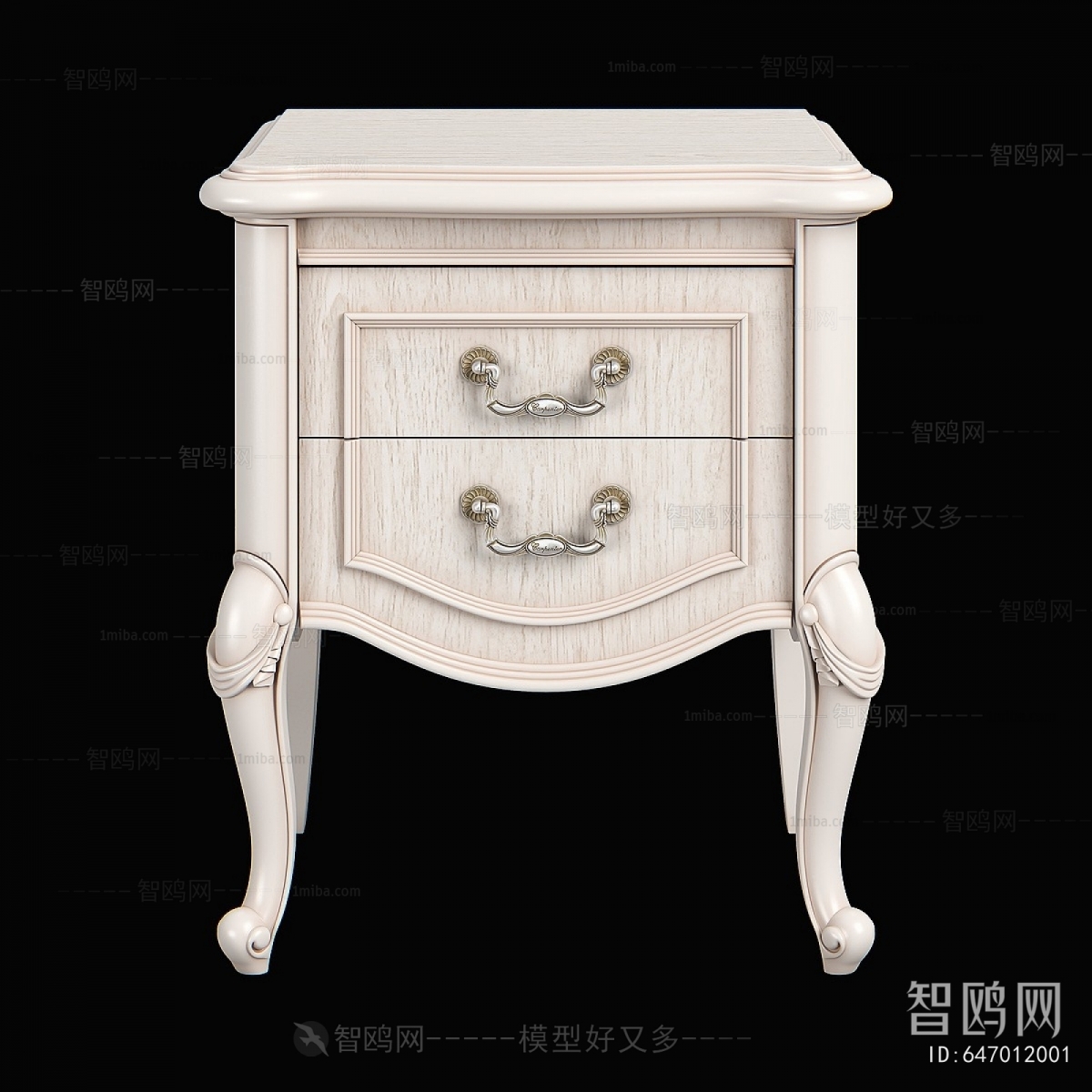 European Style Bedside Cupboard