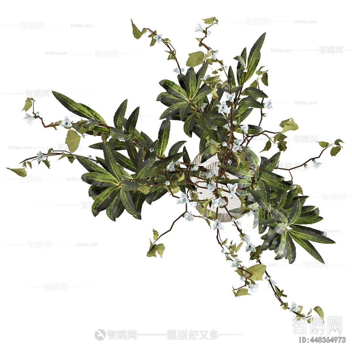 Modern Aquatic Green Plant