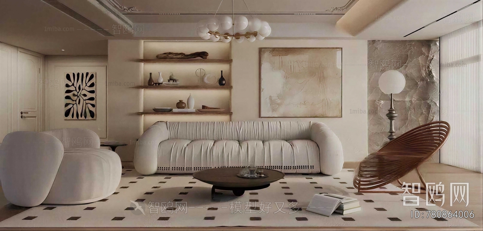 Wabi-sabi Style A Living Room