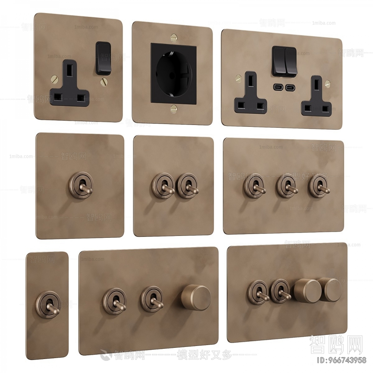 Modern Switch Socket Panel