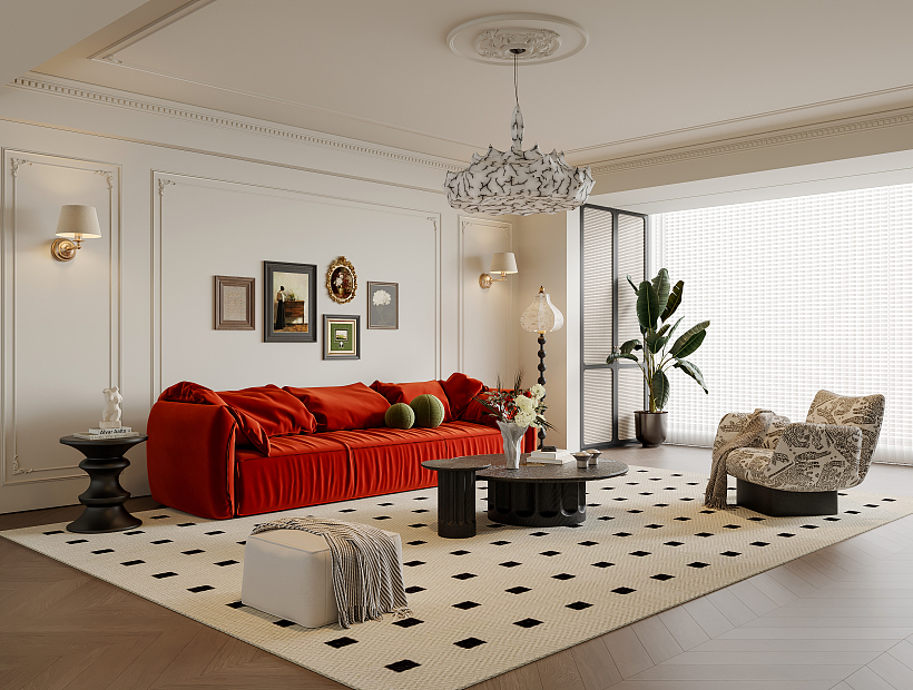 French Style A Living Room