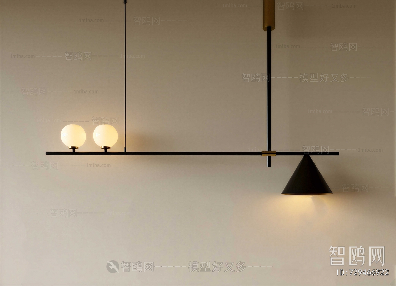 Modern Long Chandelier