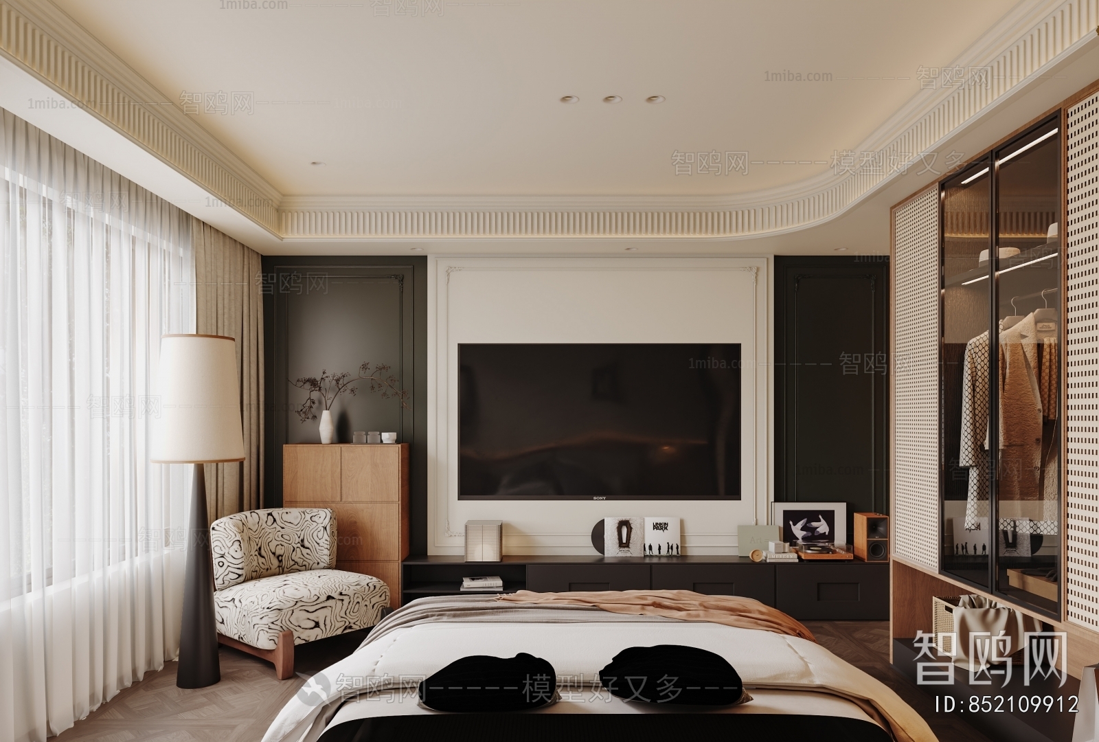 French Style Clothes Storage Area