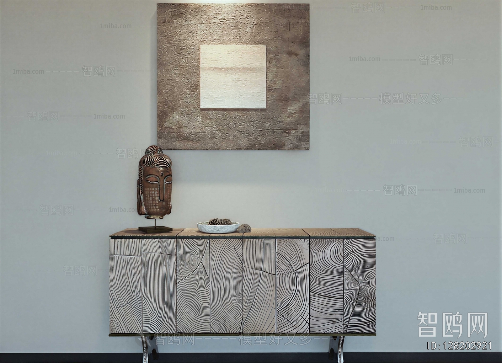 Wabi-sabi Style Side Cabinet