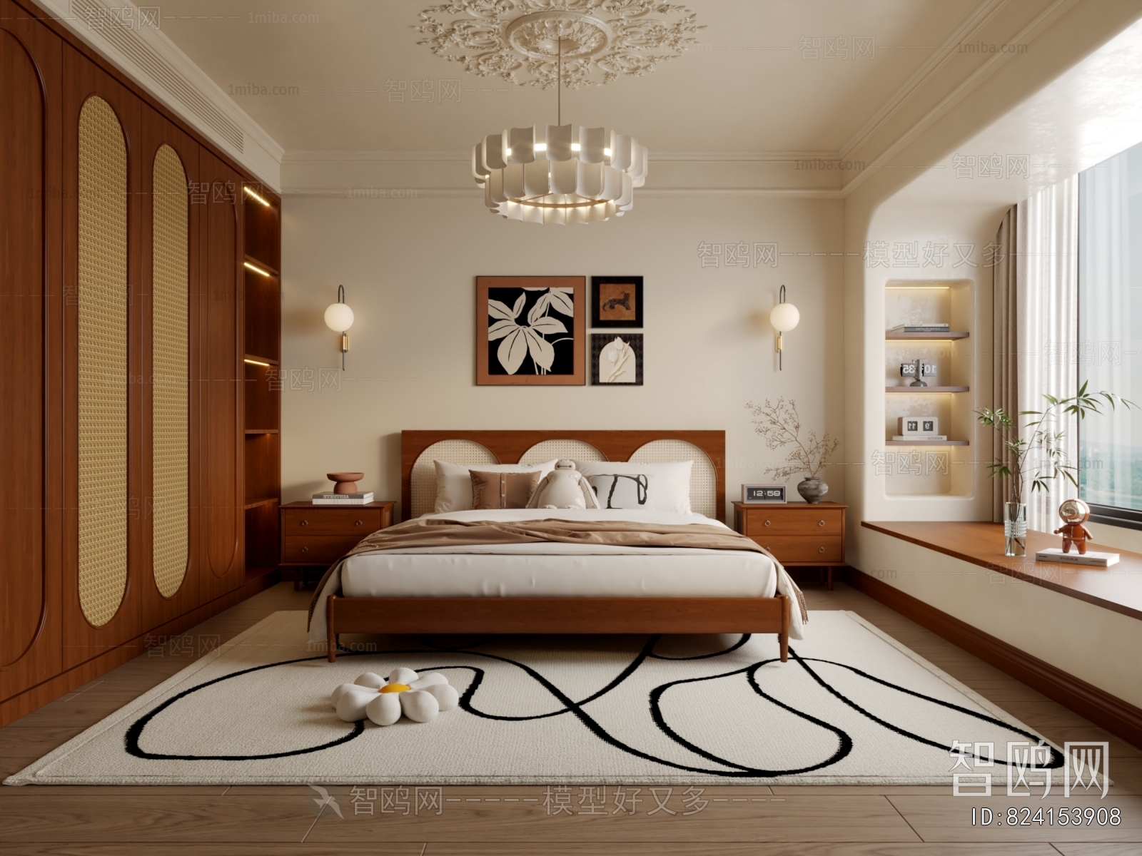 Wabi-sabi Style Bedroom