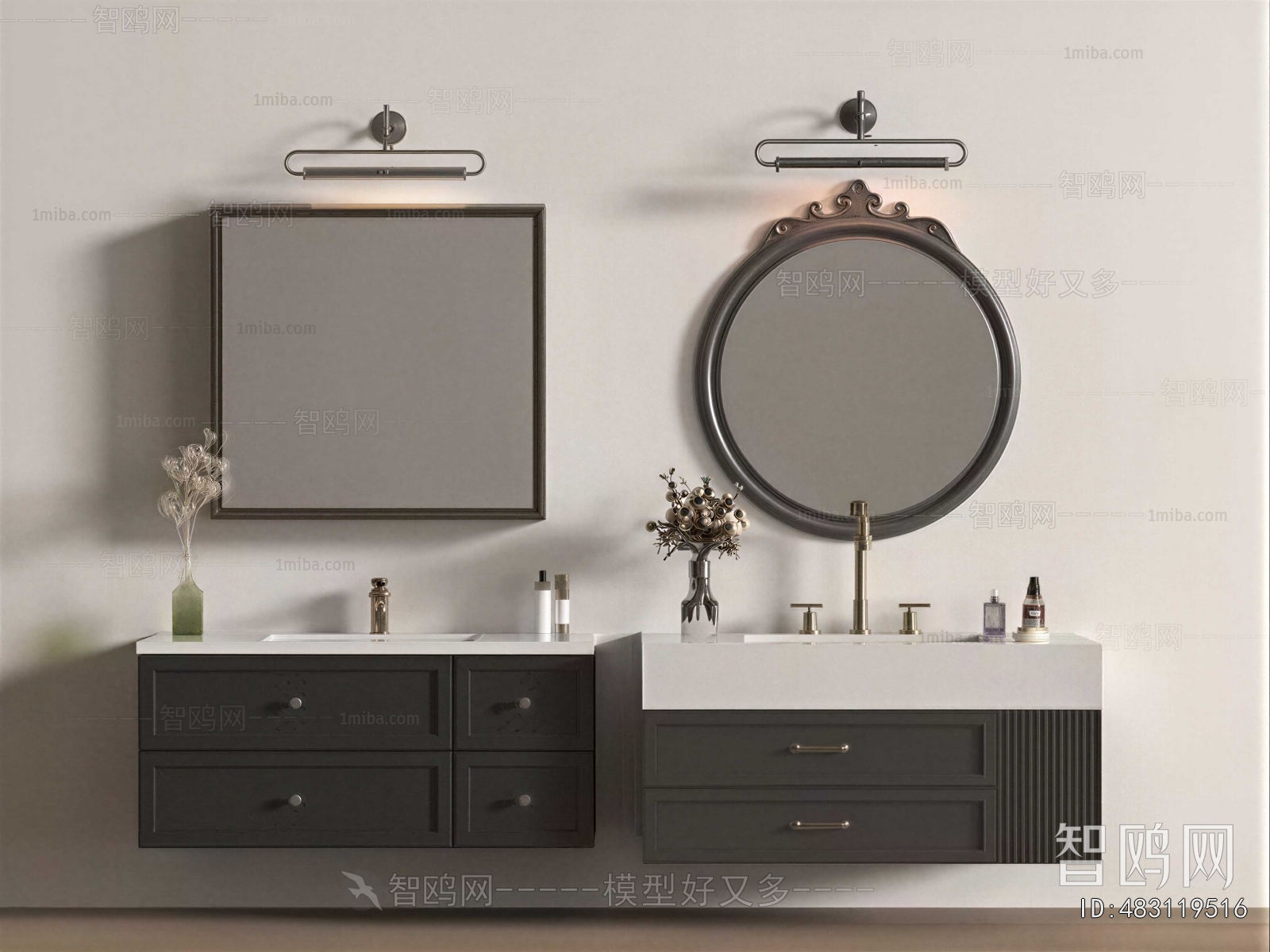 French Style Bathroom Cabinet