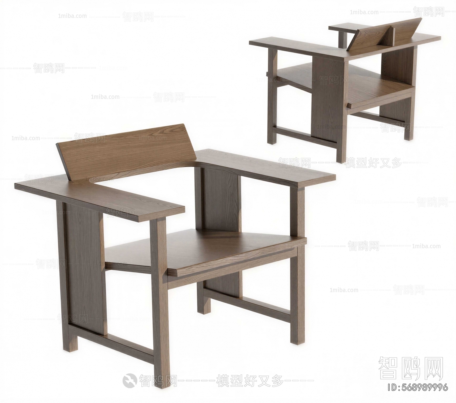 Wabi-sabi Style Lounge Chair