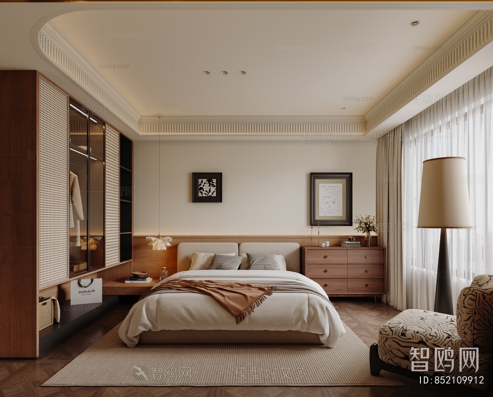 French Style Clothes Storage Area