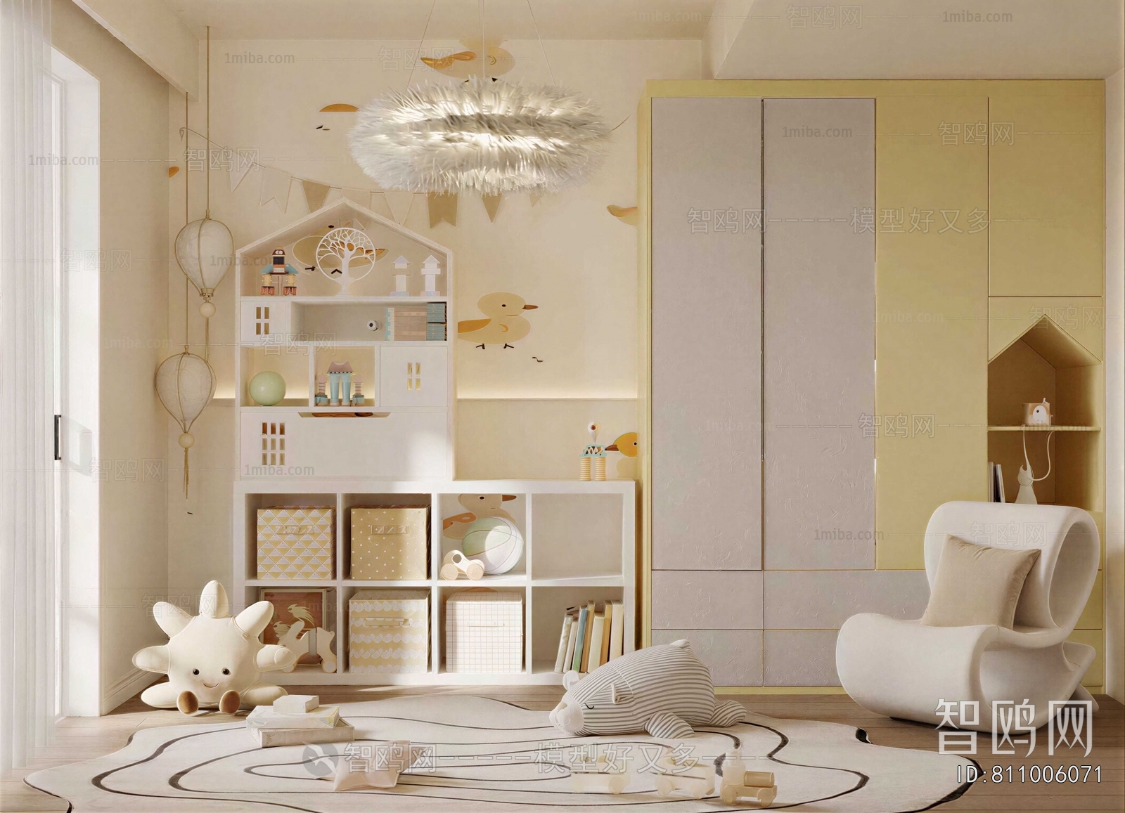 Modern Children's Room Activity Room