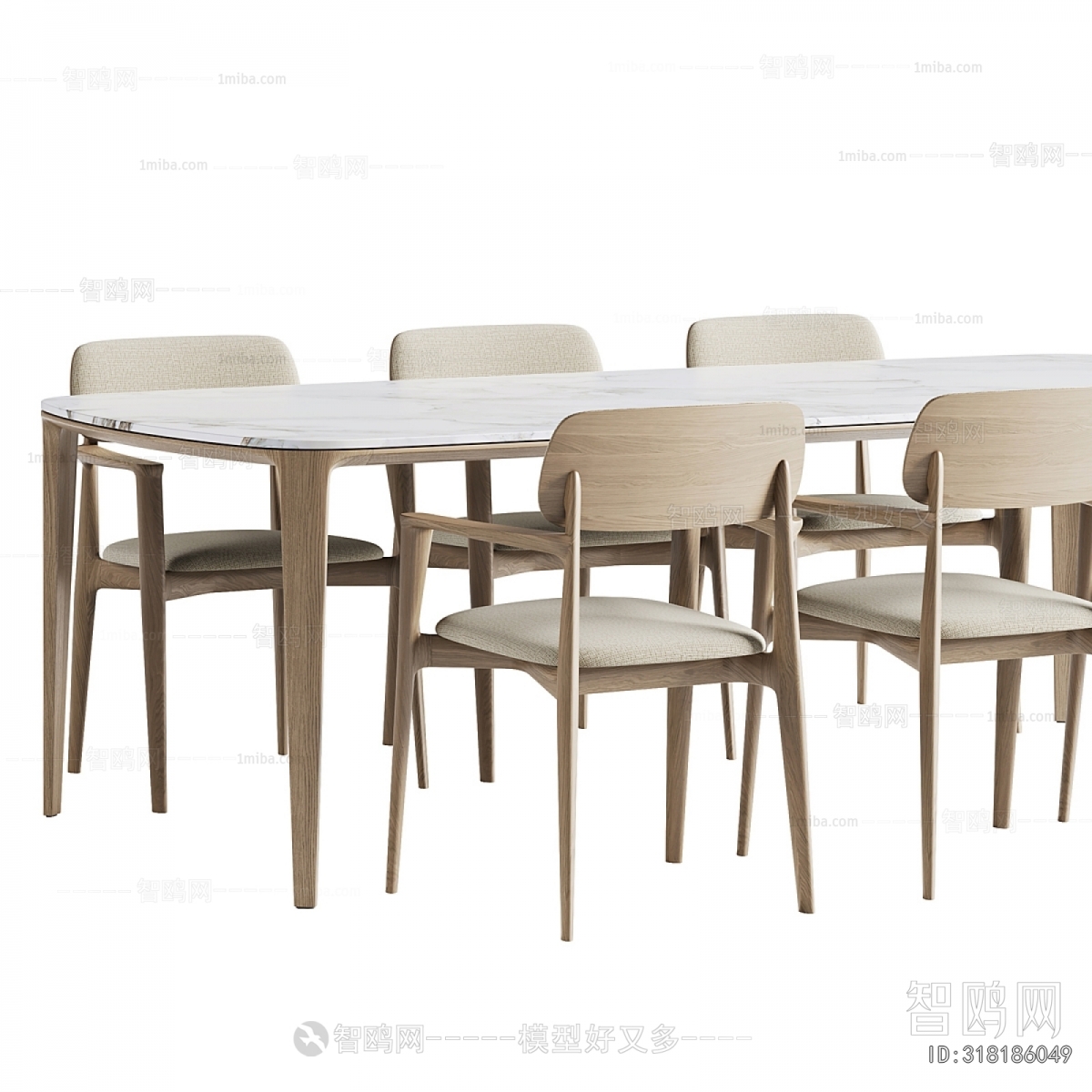Nordic Style Dining Table And Chairs