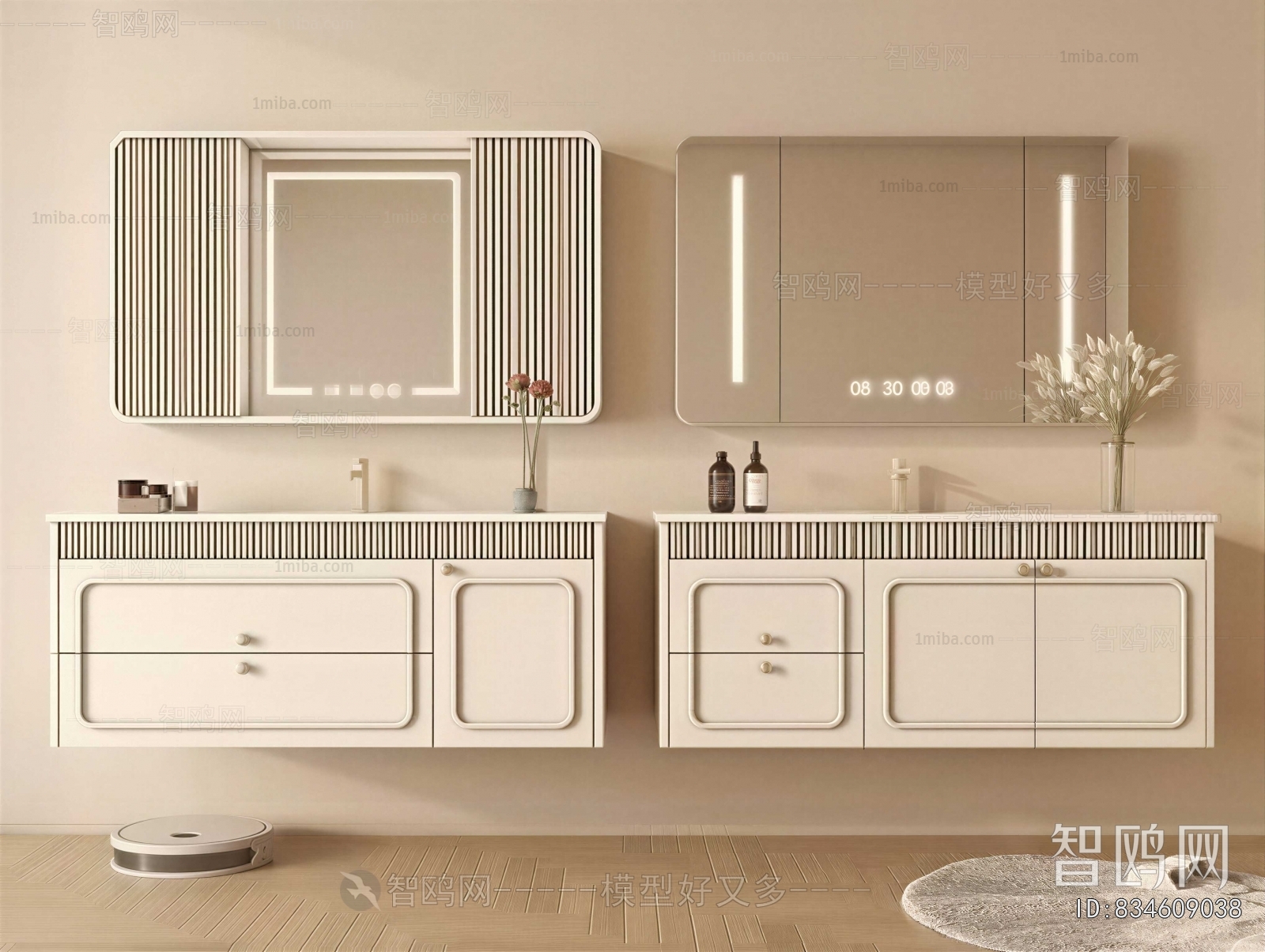 Simple European Style Bathroom Cabinet