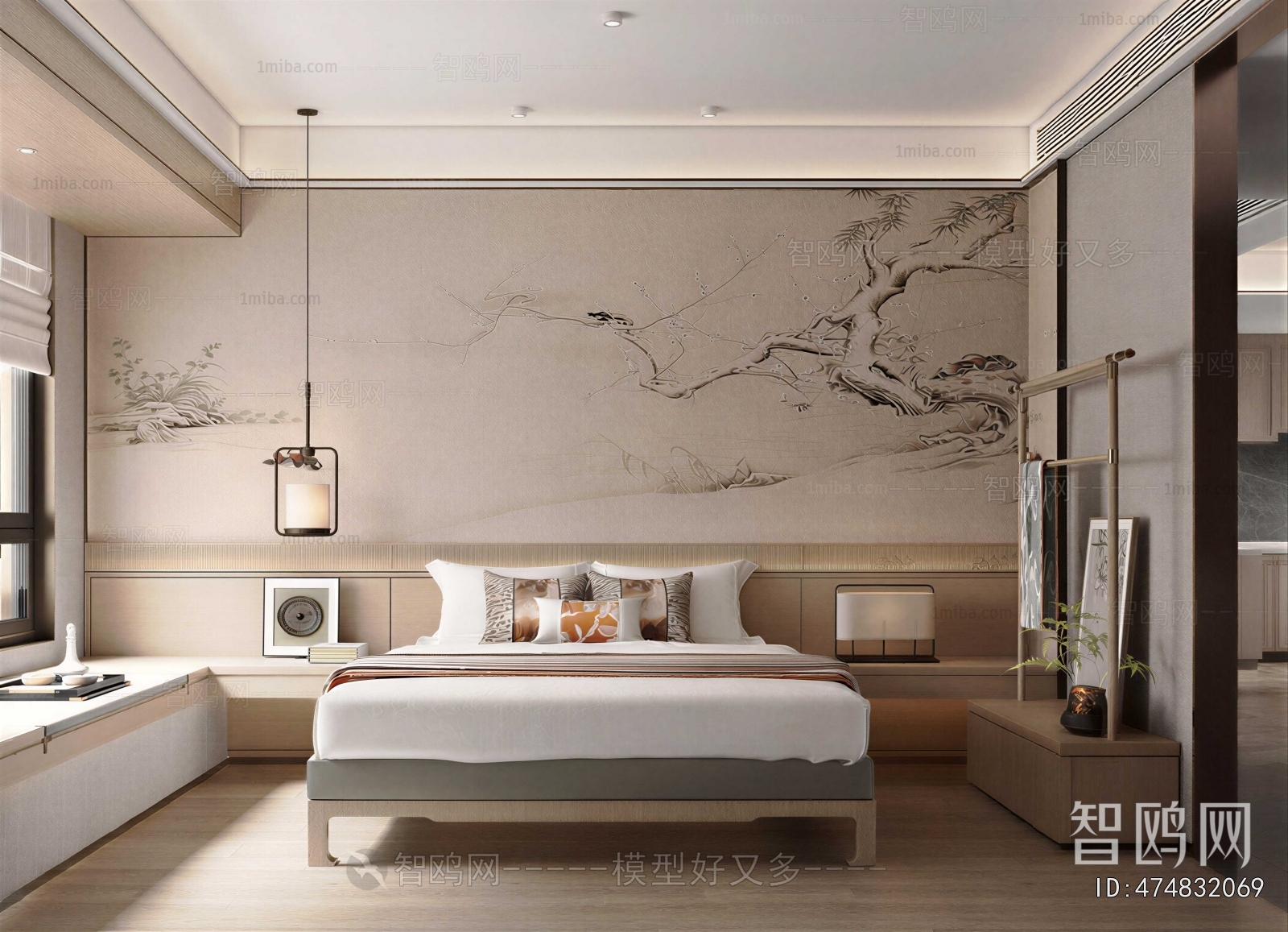 New Chinese Style Bedroom