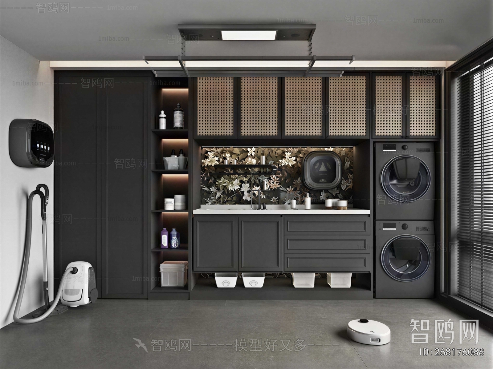 Modern Balcony Laundry Room