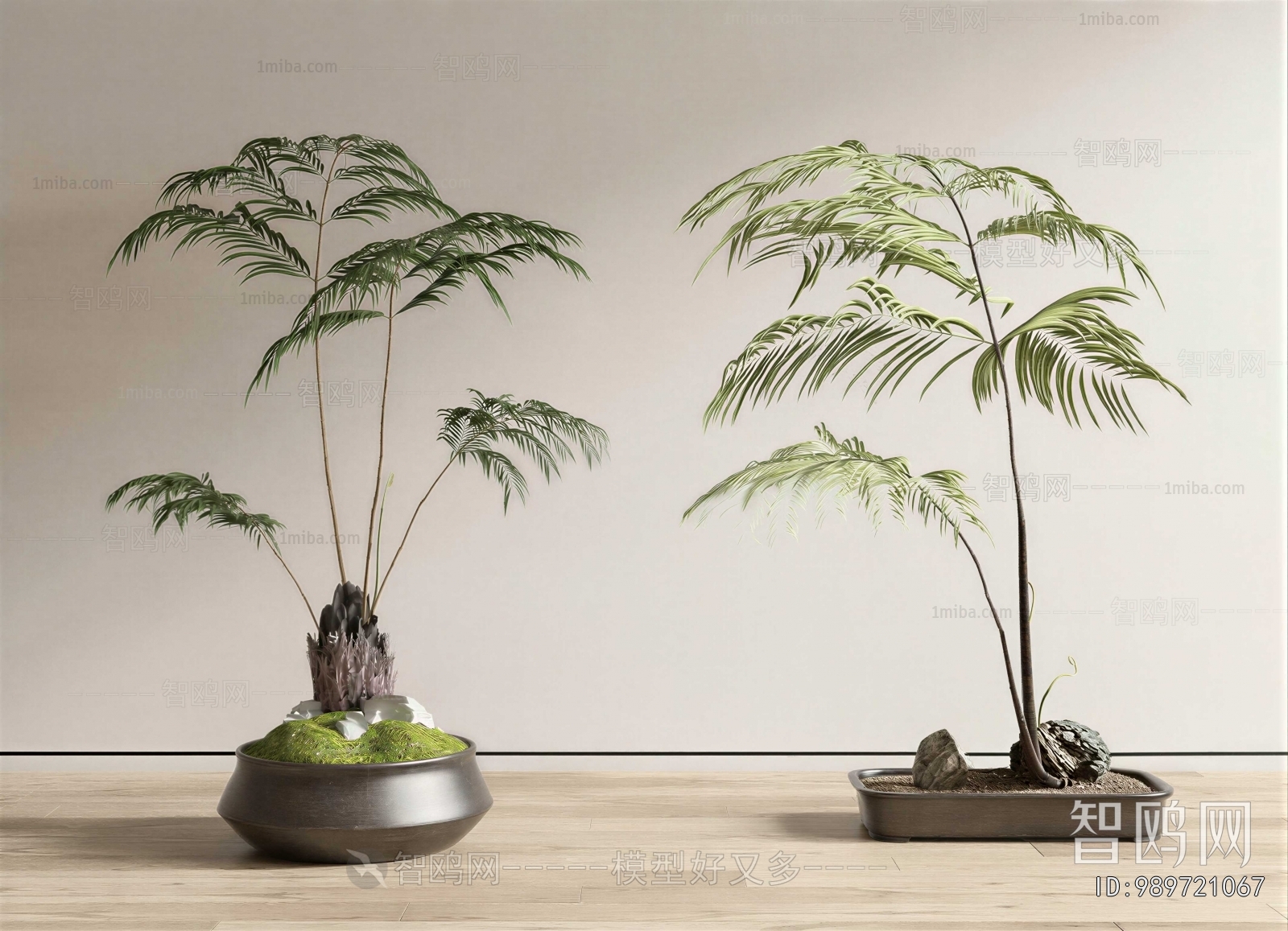 New Chinese Style Potted Green Plant