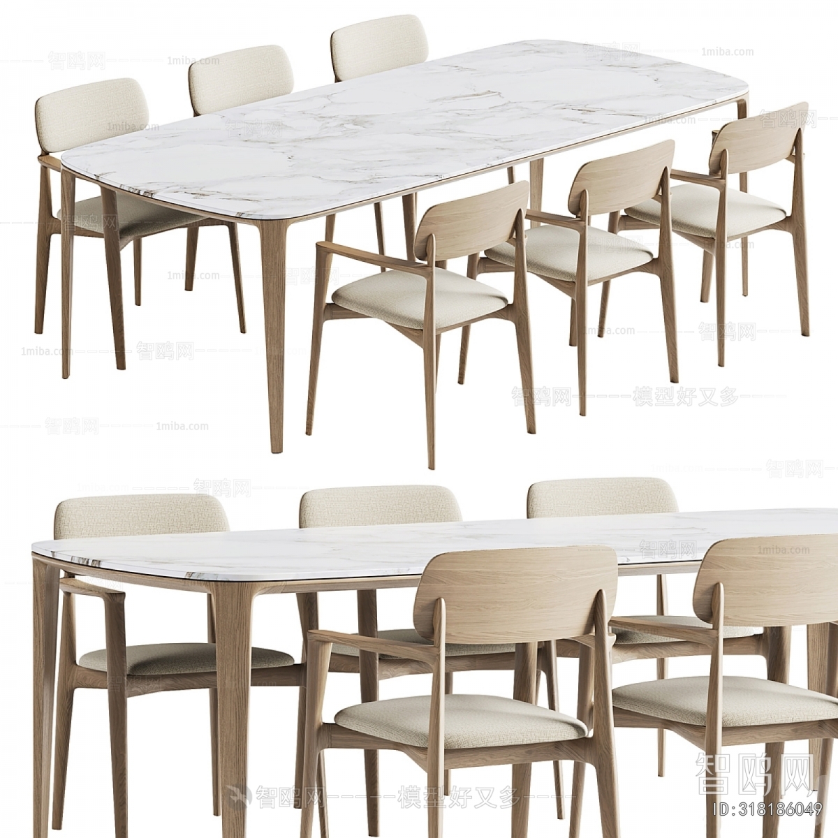 Nordic Style Dining Table And Chairs