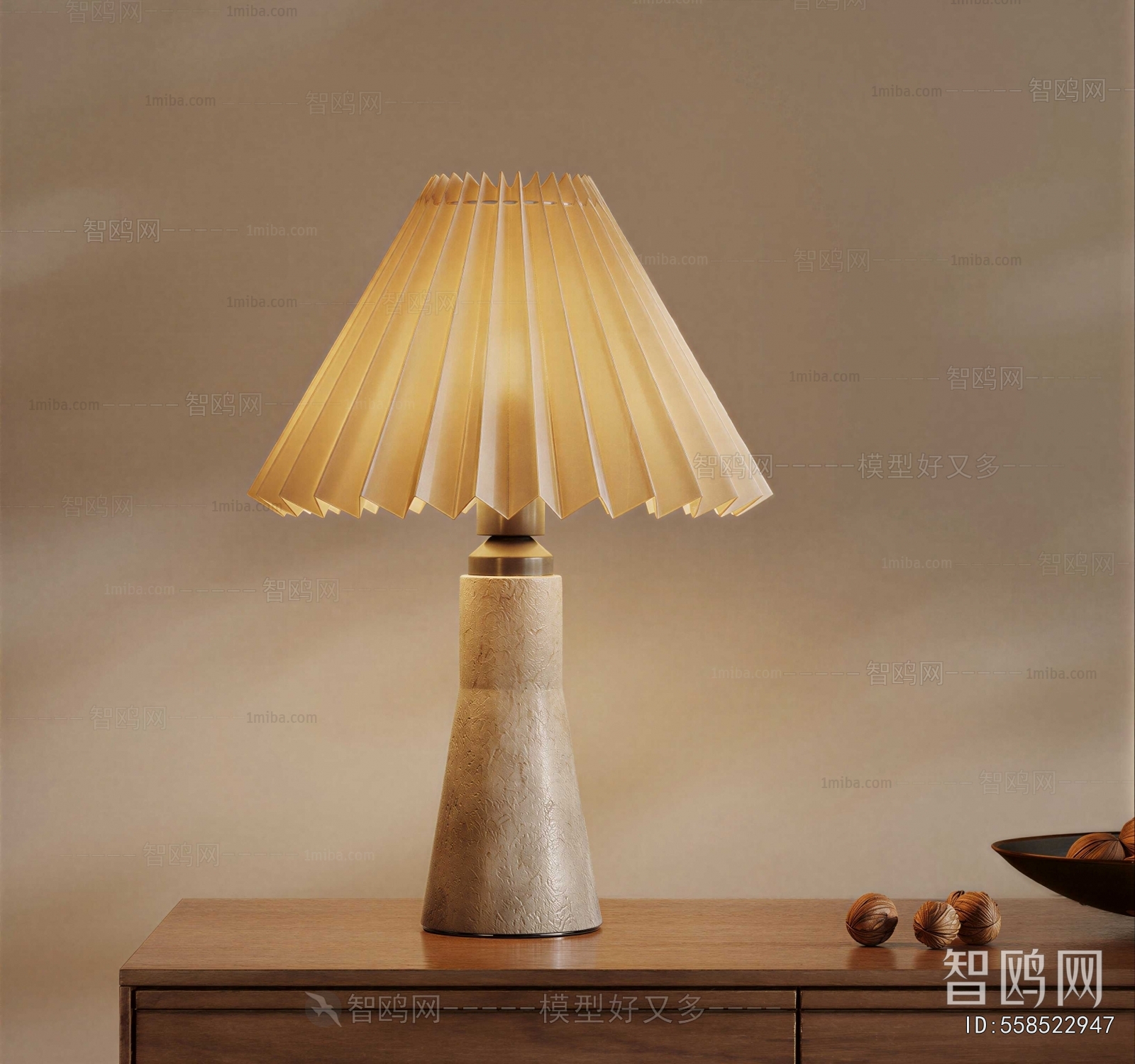 Wabi-sabi Style Table Lamp