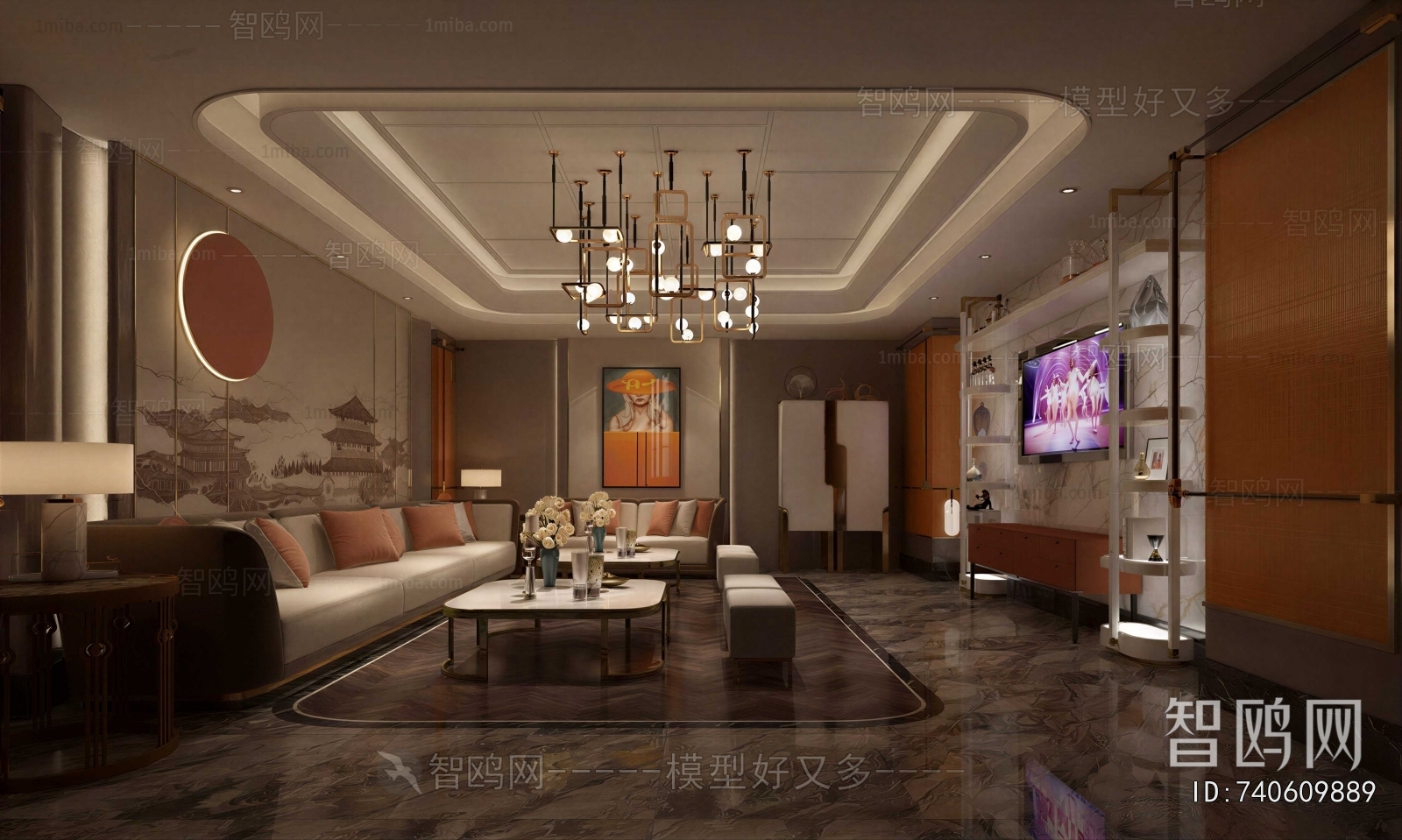 New Chinese Style KTV Box