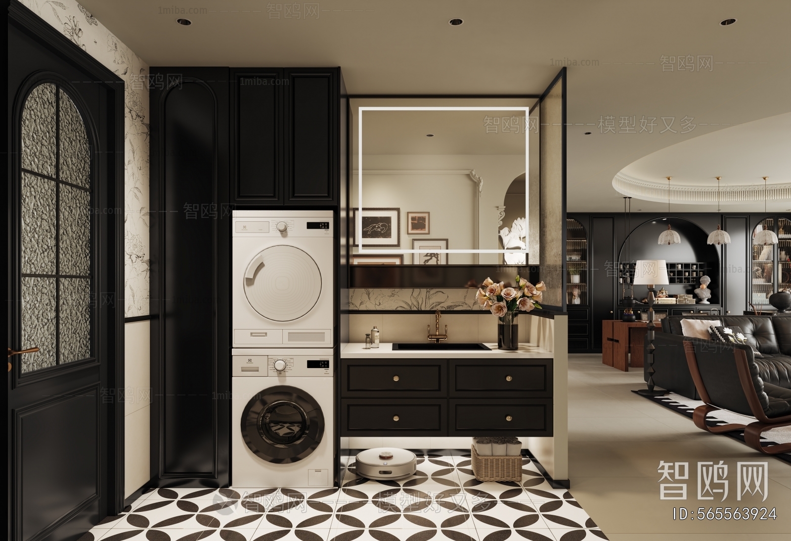 French Style Open Kitchen