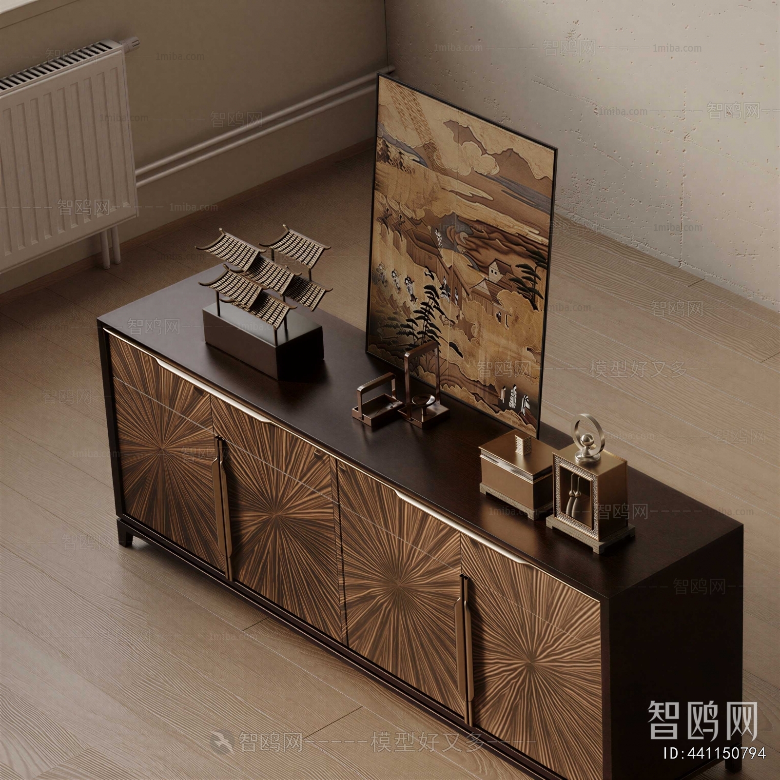 New Chinese Style Entrance Cabinet