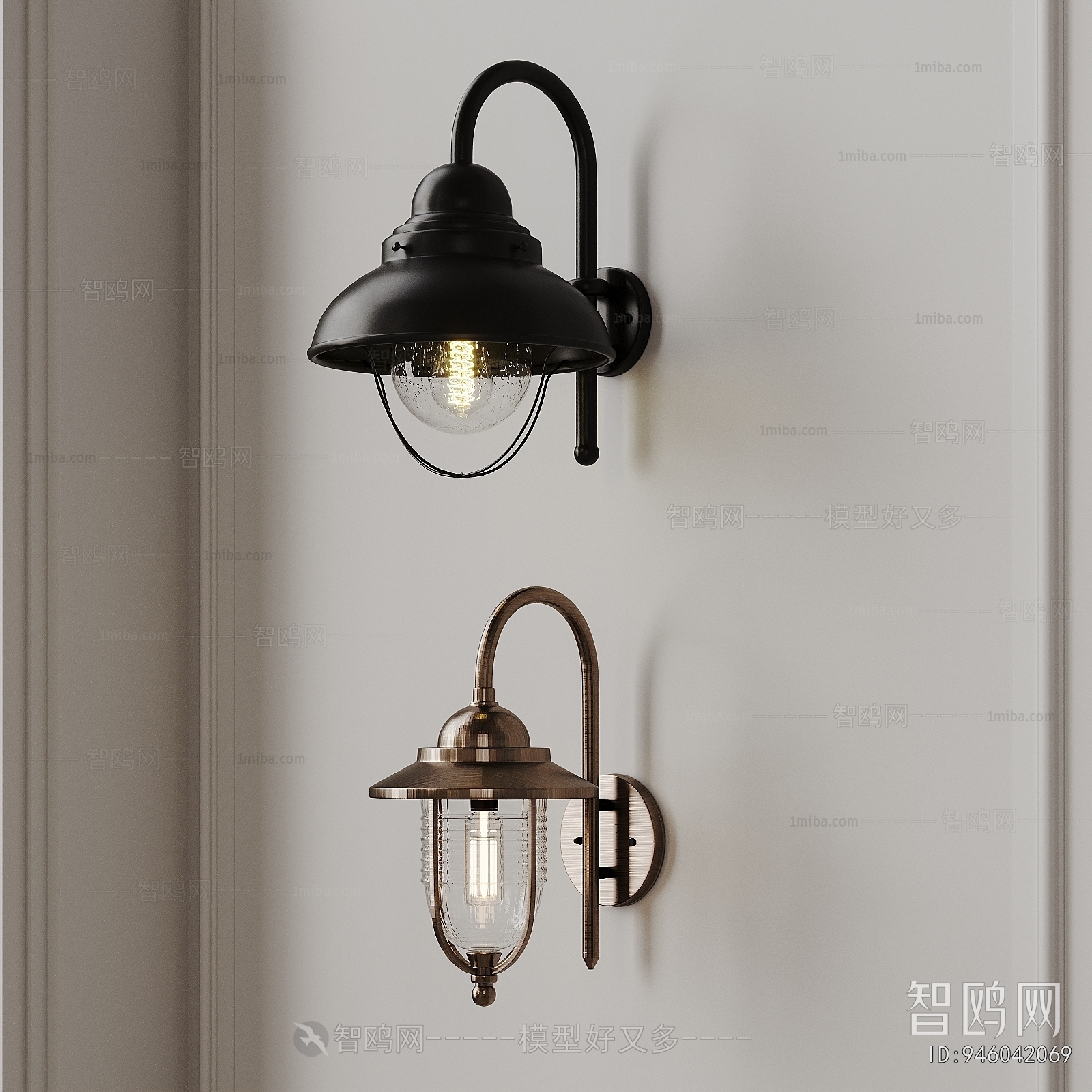 Industrial Style Wall Lamp