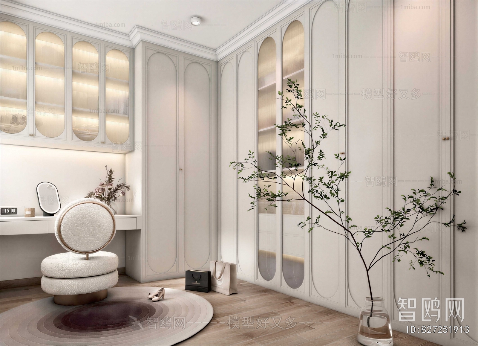 Modern Clothes Storage Area