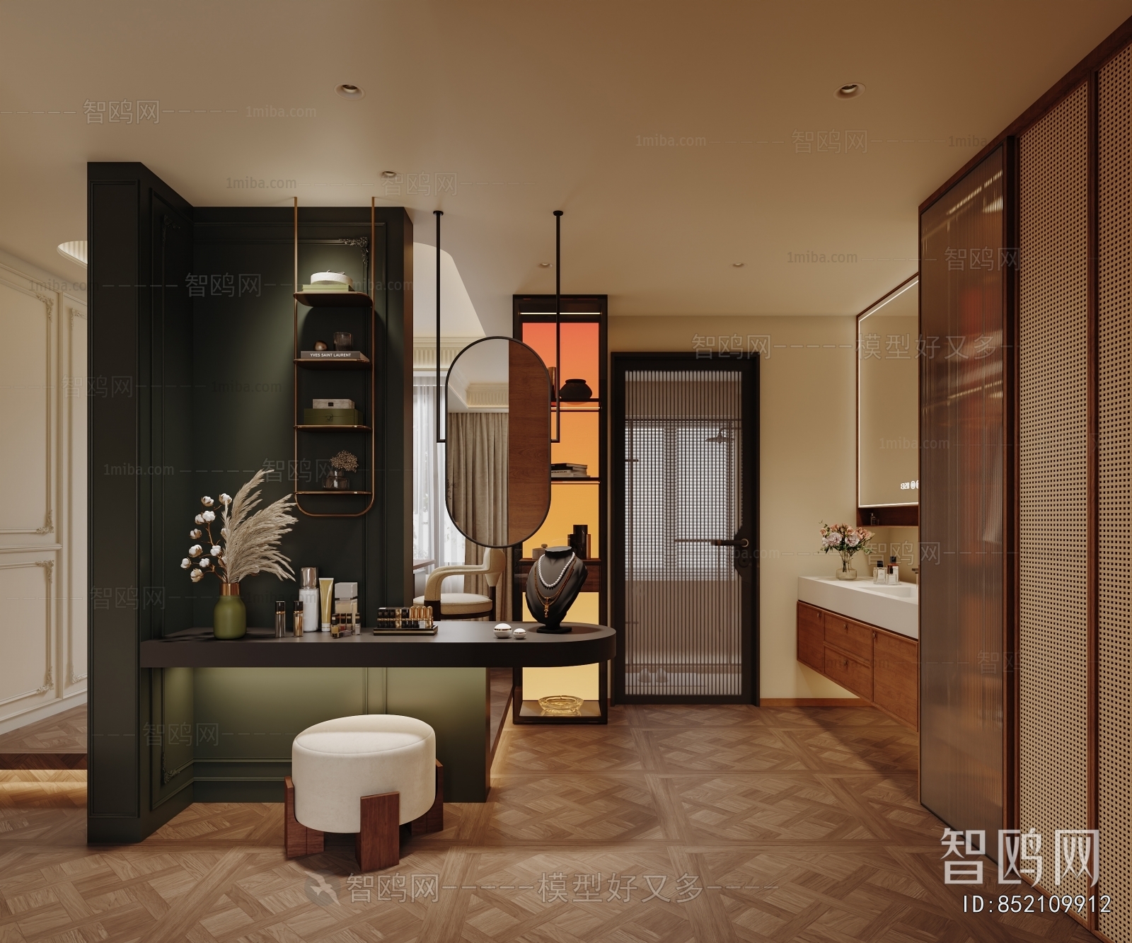 French Style Clothes Storage Area