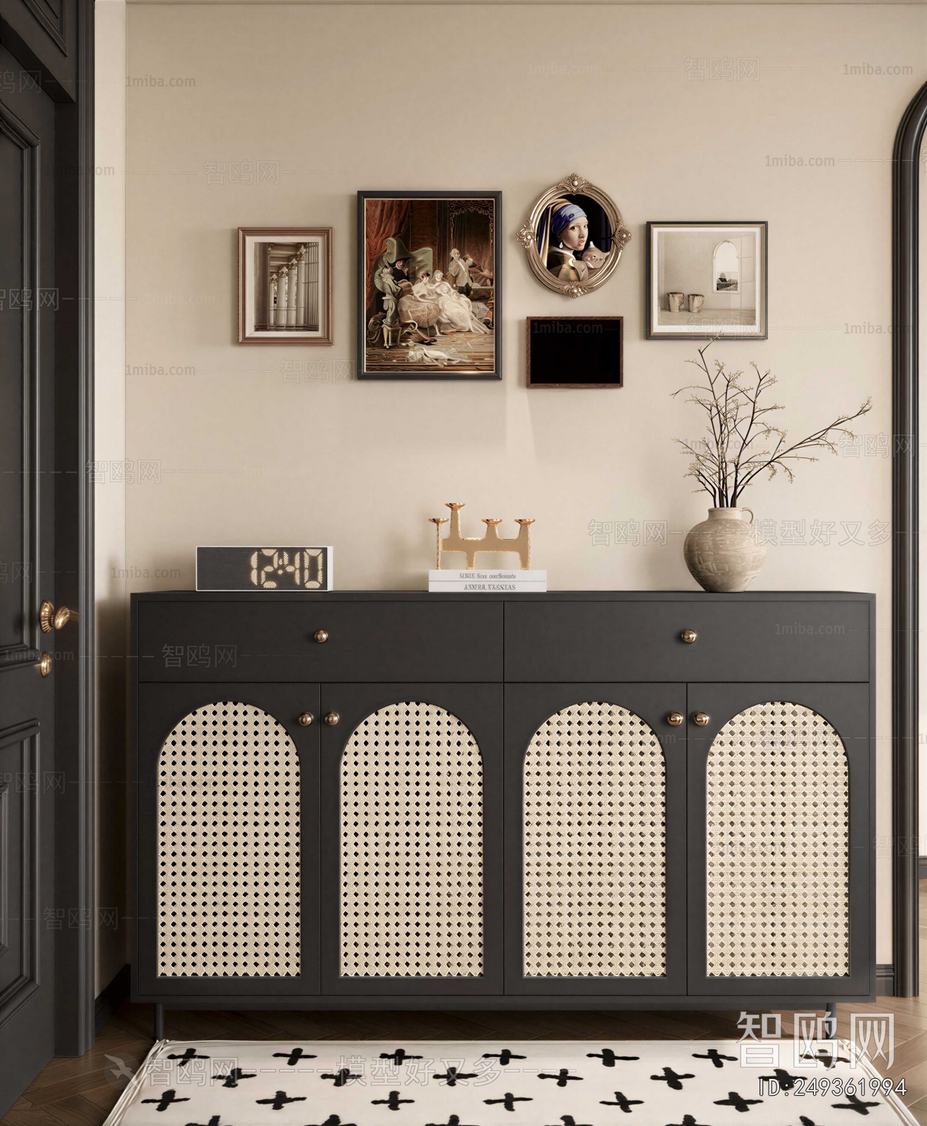 Wabi-sabi Style Entrance Cabinet