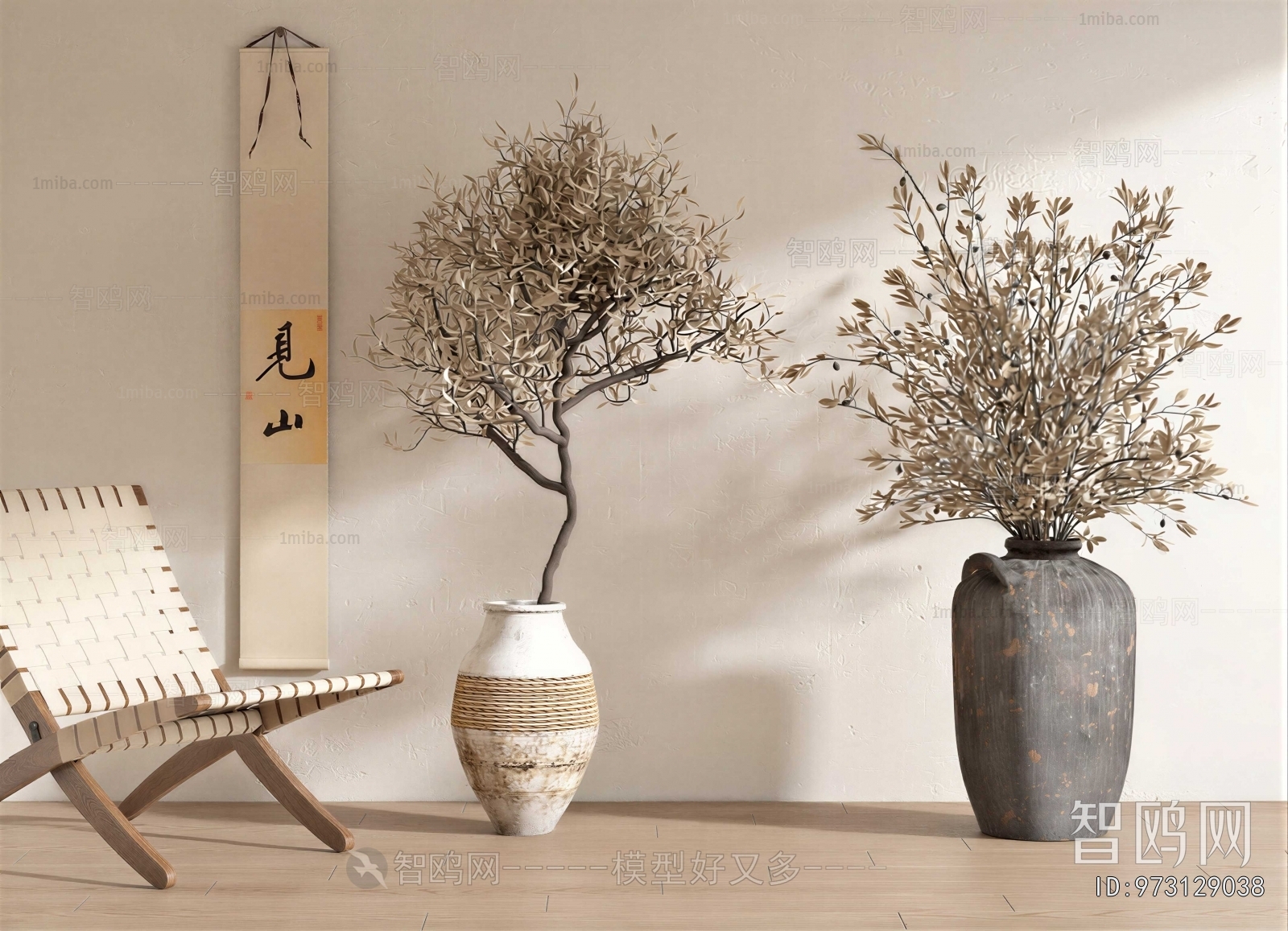 Wabi-sabi Style Dried Branch