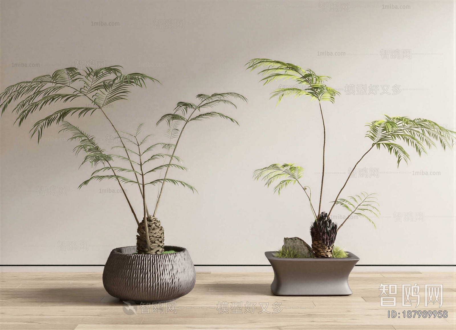 New Chinese Style Potted Green Plant