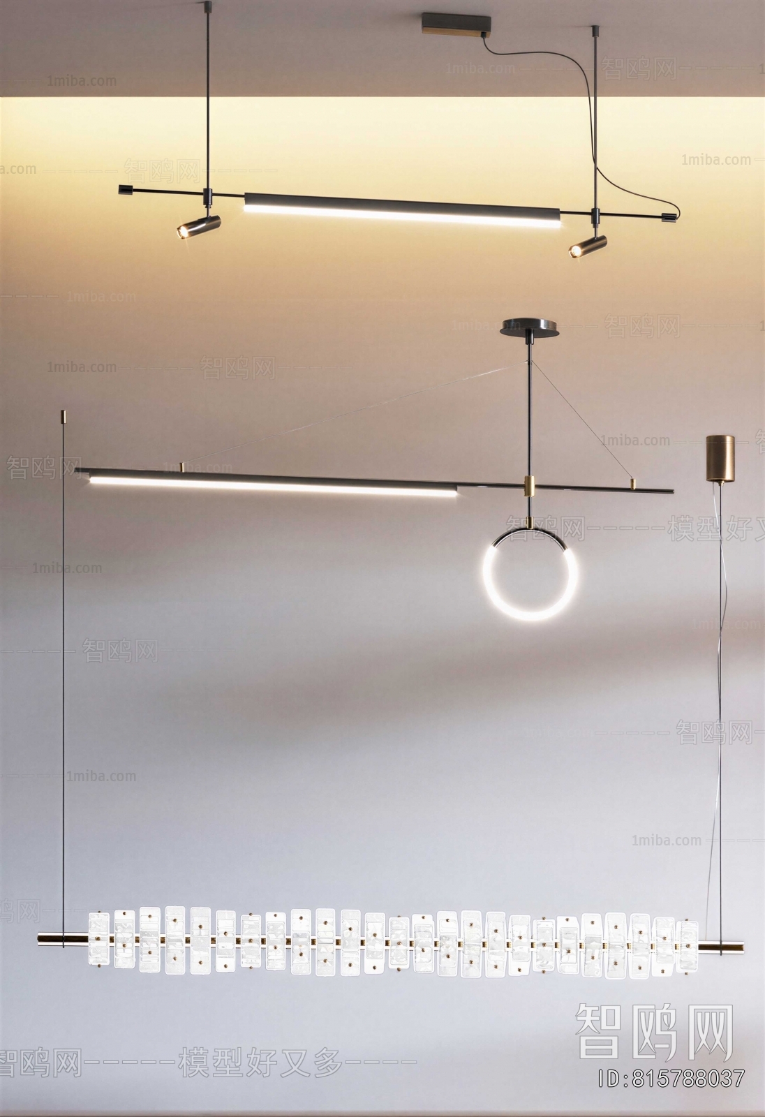 Modern Long Chandelier