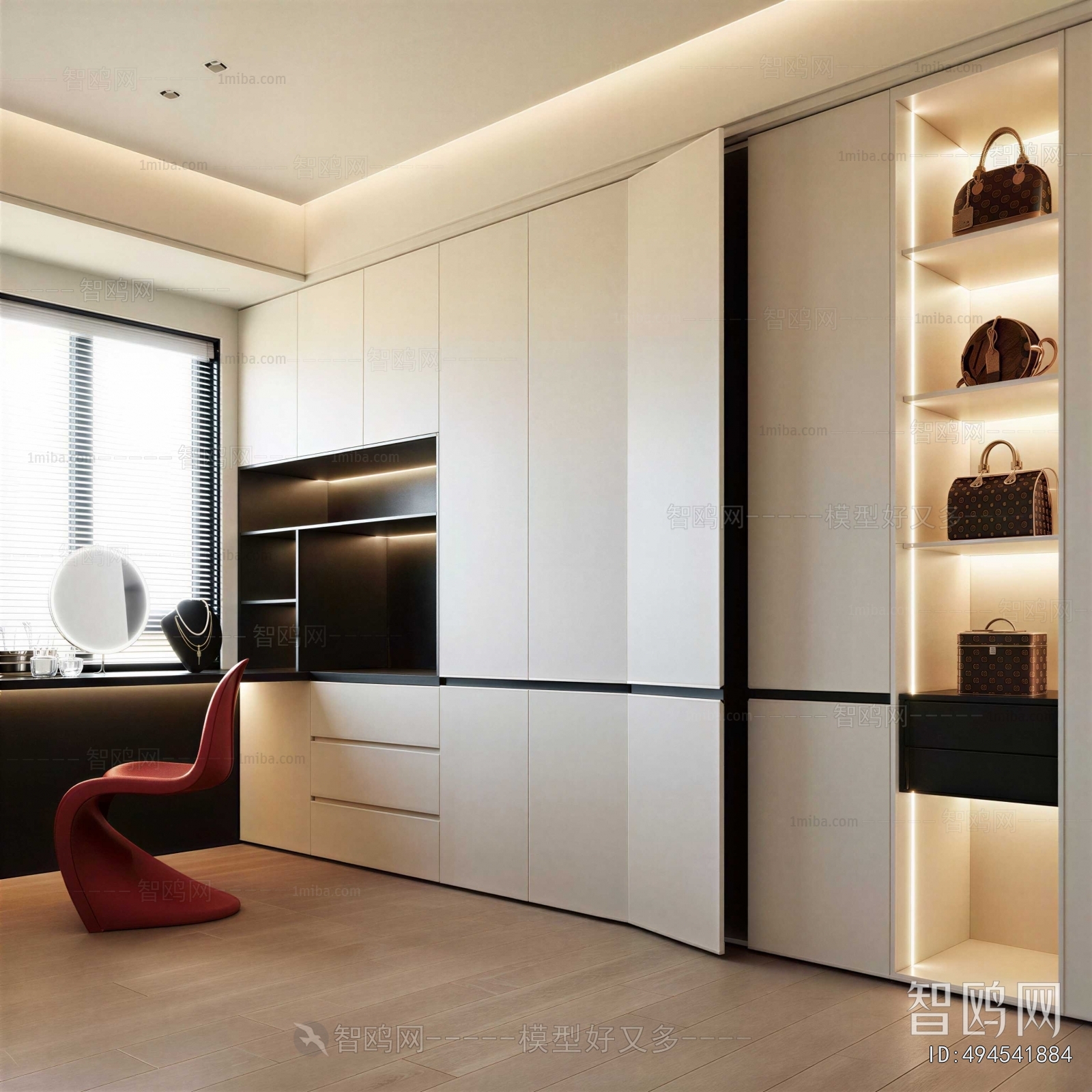 Modern Clothes Storage Area
