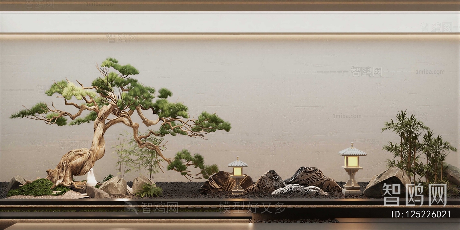 New Chinese Style Plant Landscaping