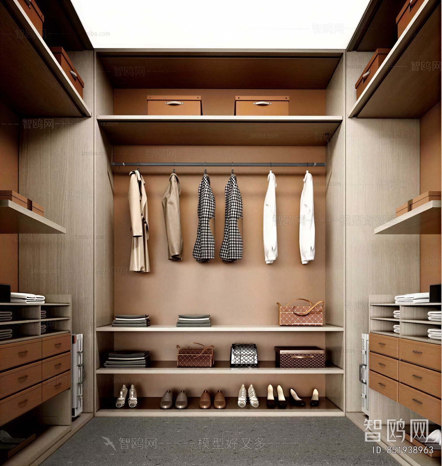 Modern Clothes Storage Area