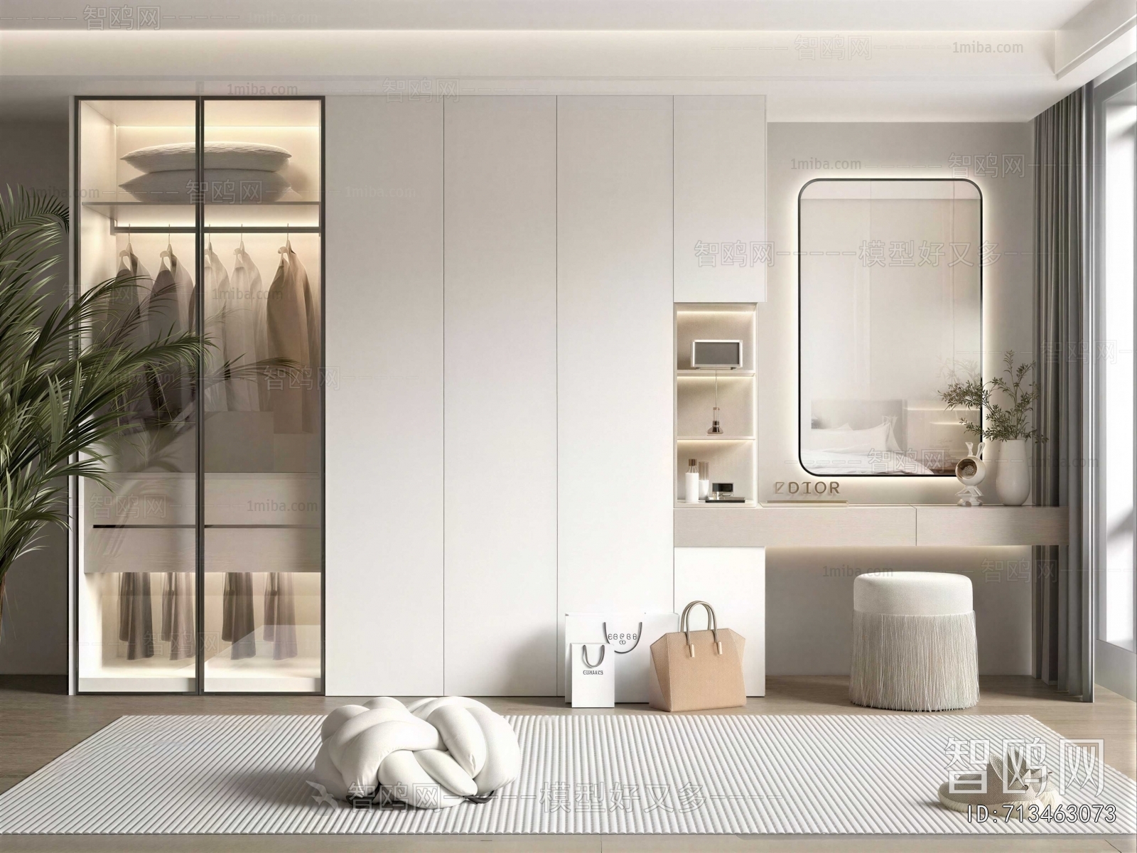 Modern Clothes Storage Area