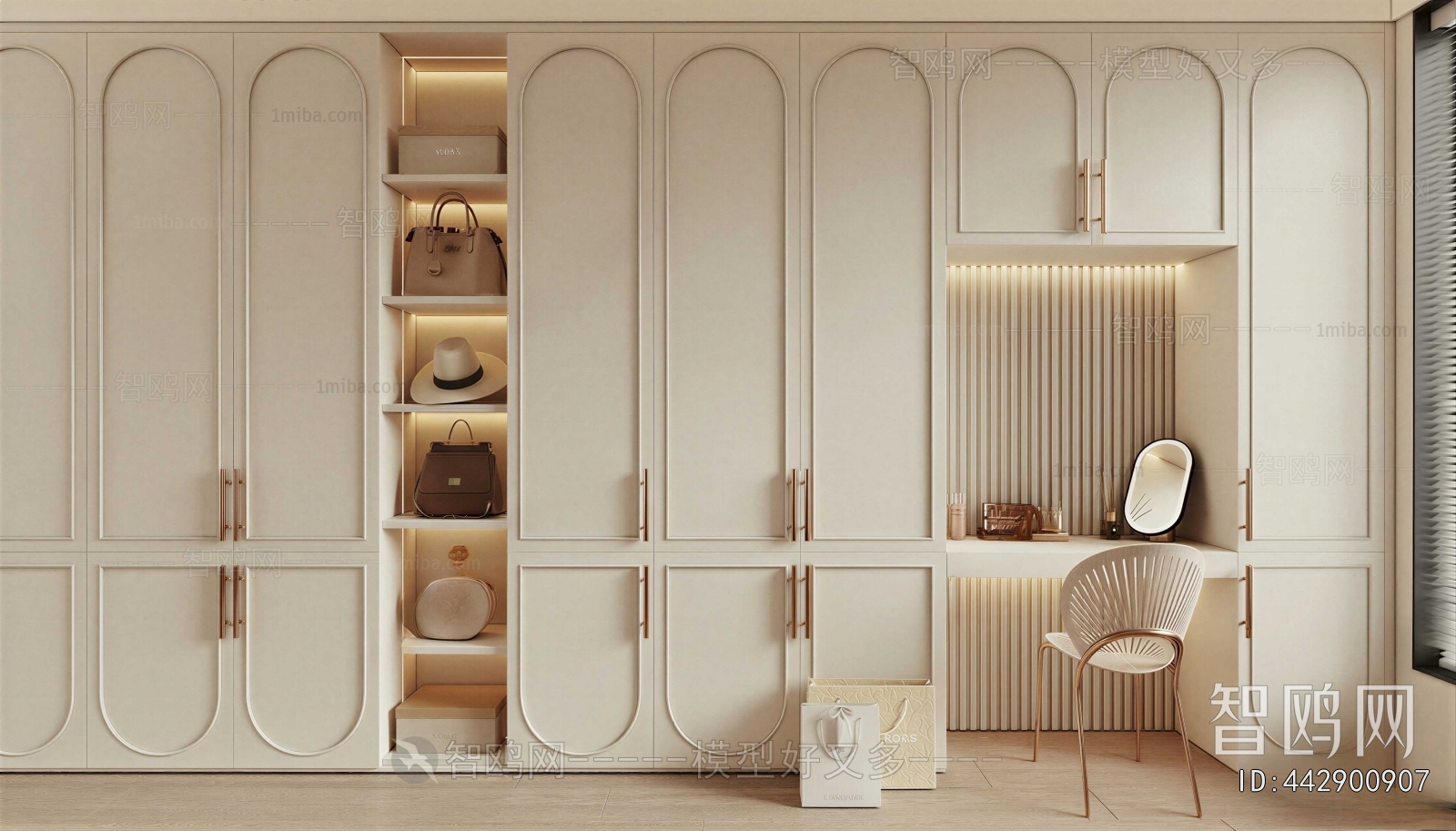 Modern Clothes Storage Area