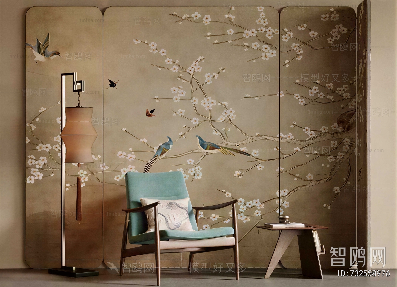 New Chinese Style Lounge Chair