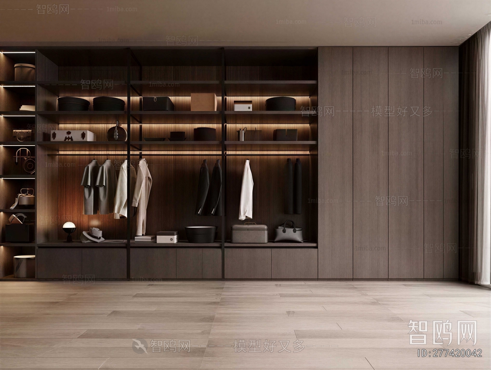 Modern Clothes Storage Area