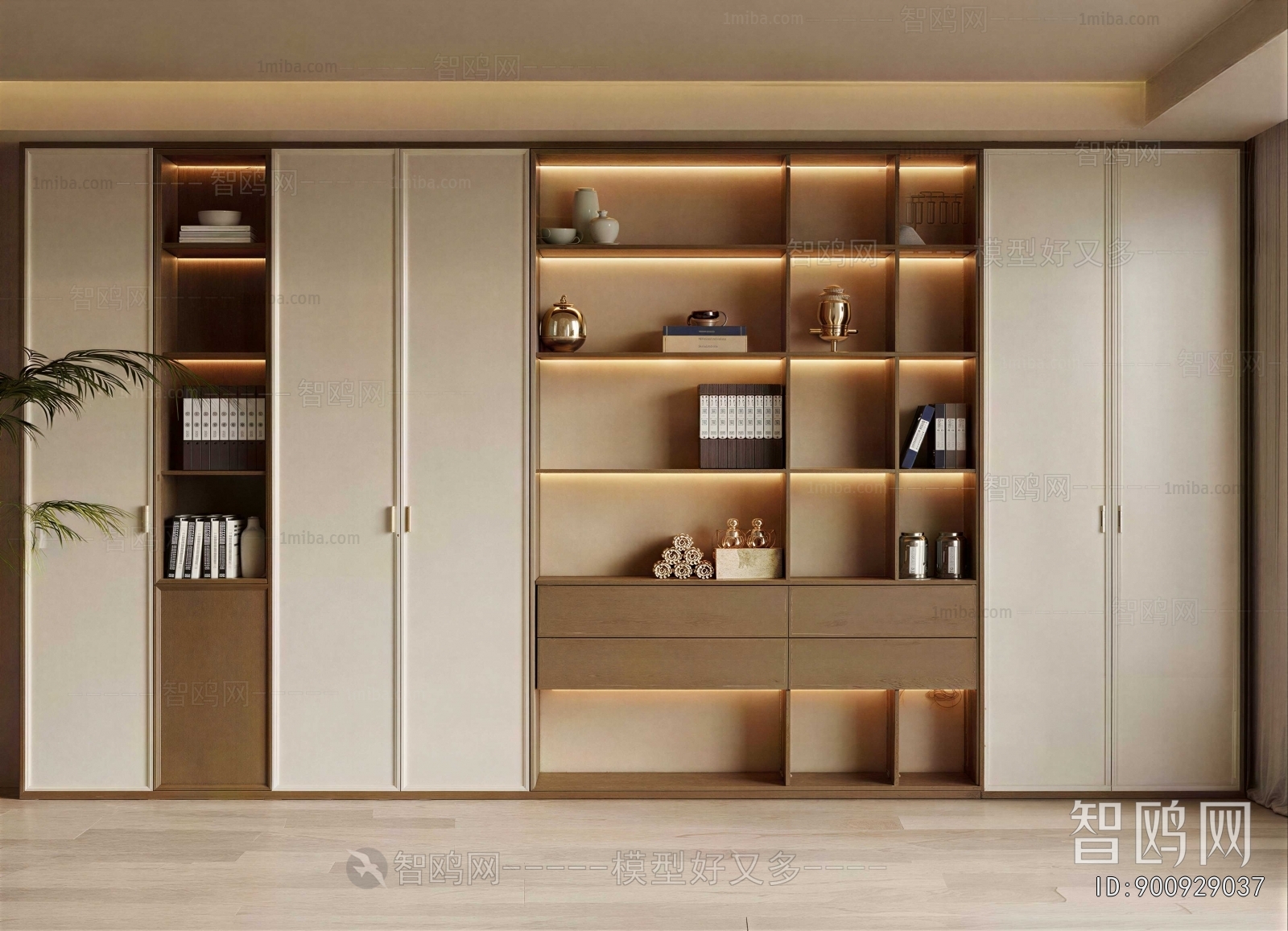 Wabi-sabi Style Bookcase