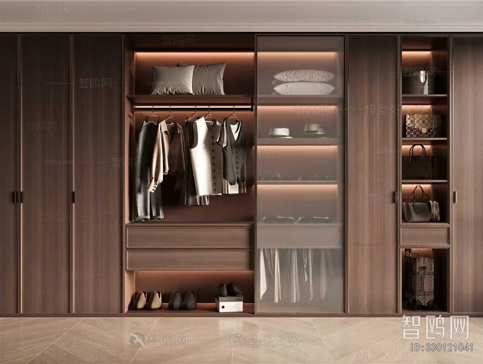 Modern Clothes Storage Area