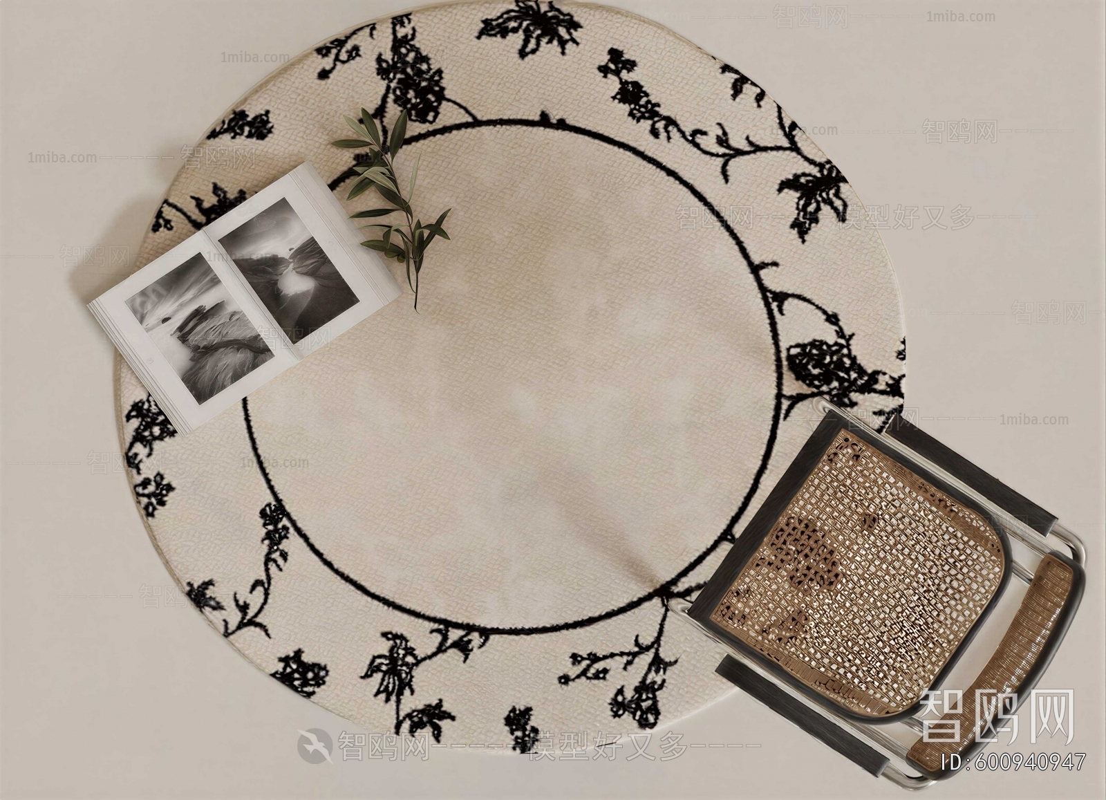 French Style Circular Carpet