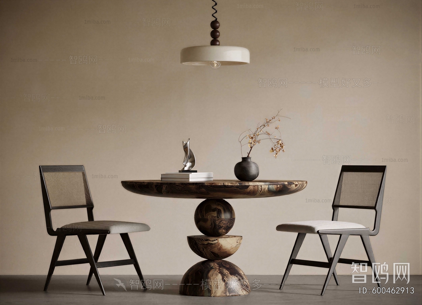 Wabi-sabi Style Leisure Table And Chair