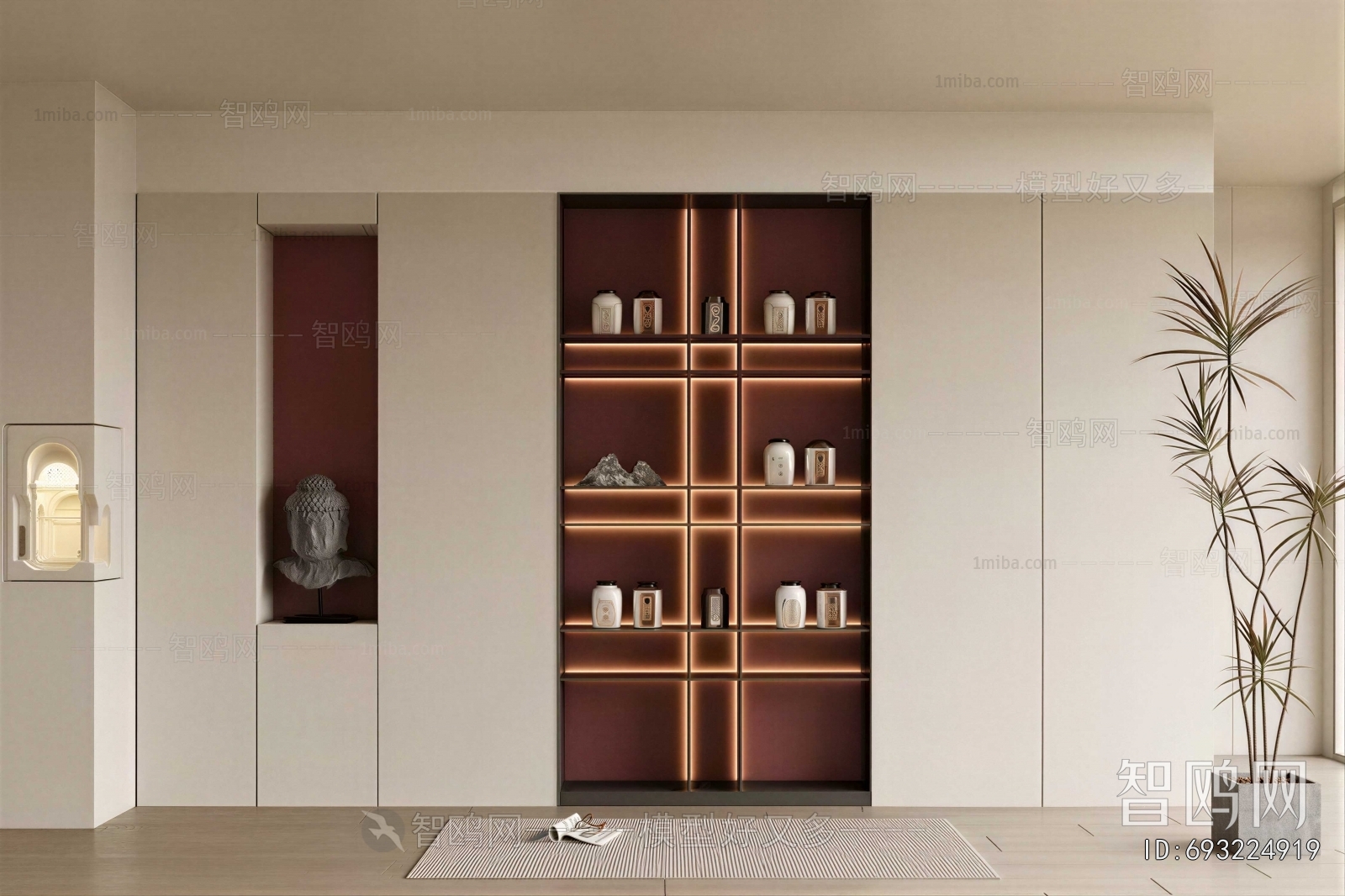 New Chinese Style Bookcase