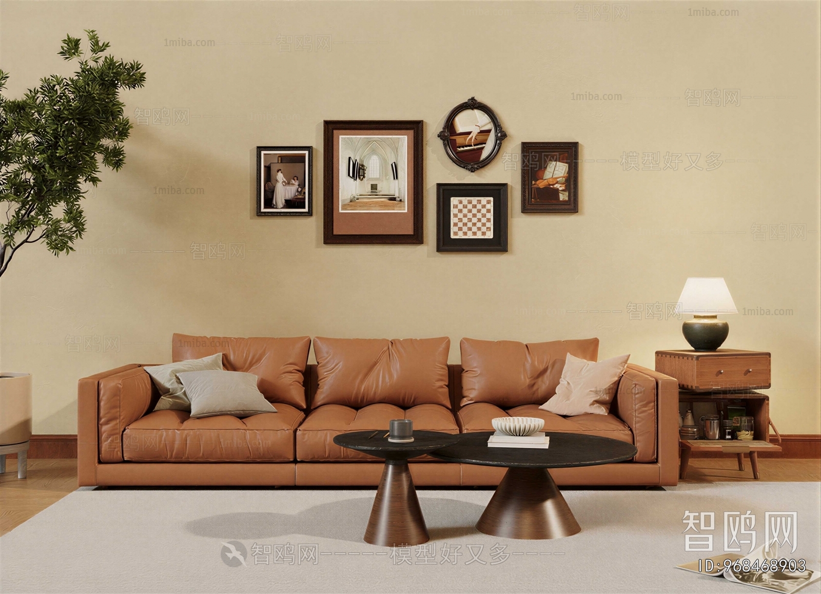 Wabi-sabi Style Sofa Combination